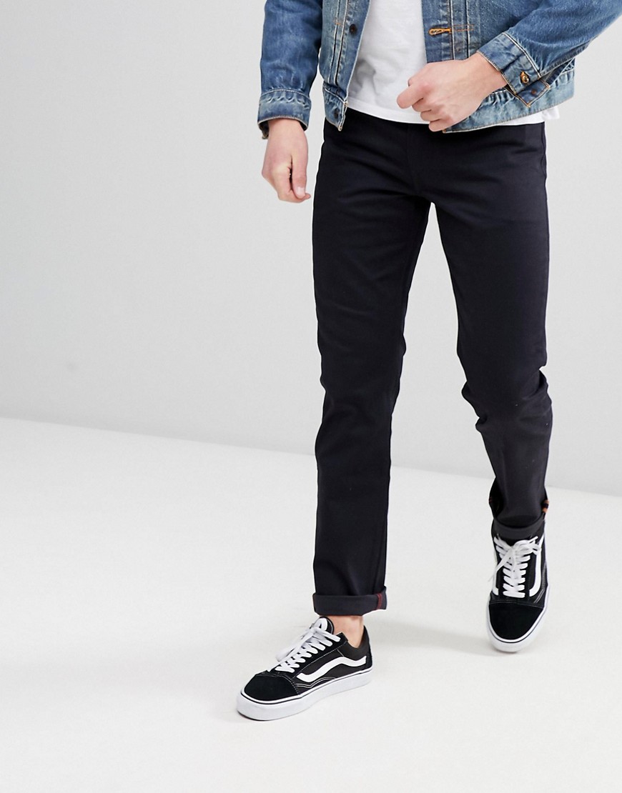 Levis – Skateboarding 511 – Kaviarfärgade jeans i smal passform med 5 ficka-Svart
