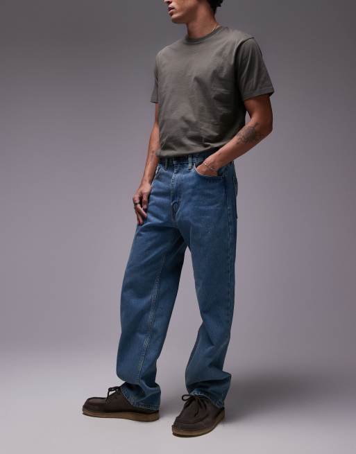 Levi's Skateboarding - Baggy jeans met 5 zakken in lichtblauw, 3 van 5