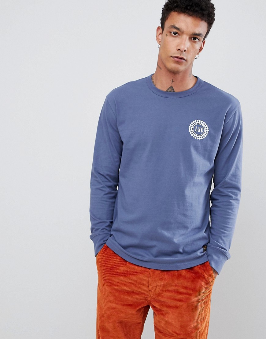 Levi's Skateboarding - Blå langærmet t-Shirt med badgelogo