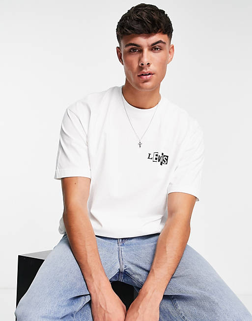 Levi's Skateboarding core batwing logo boxy fit t-shirt in white