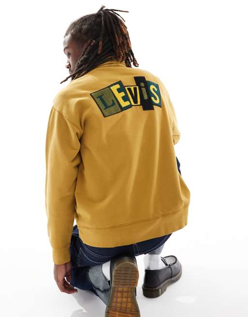 levi strauss felpa levi's gialla