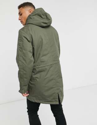 levi's mens green parka jacket