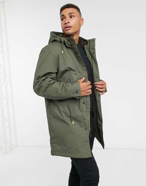 Levi's Skateboarding Fish parka jacket in green | ASOS