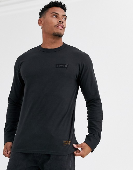 Levi's Skateboarding Graphic long sleeve t-shirt in black