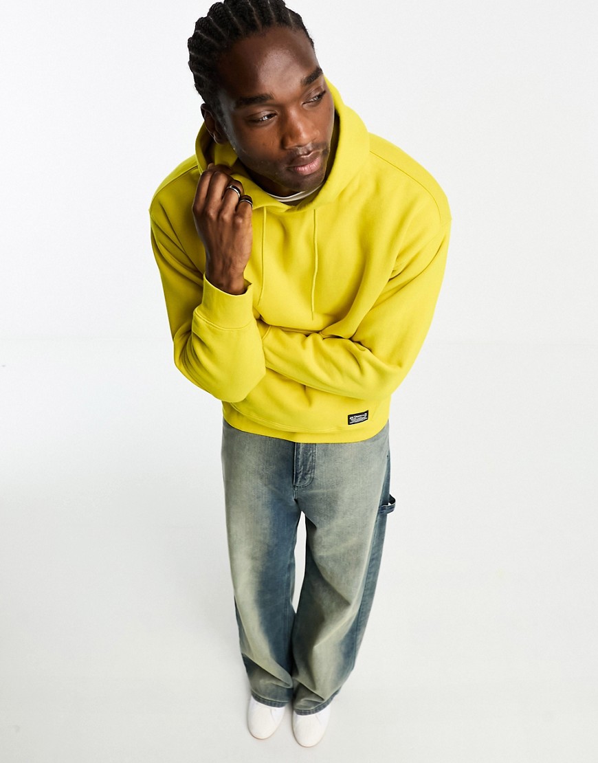 Levi's Skateboarding Hoodie In Sulfur Yellow With Small Logo
