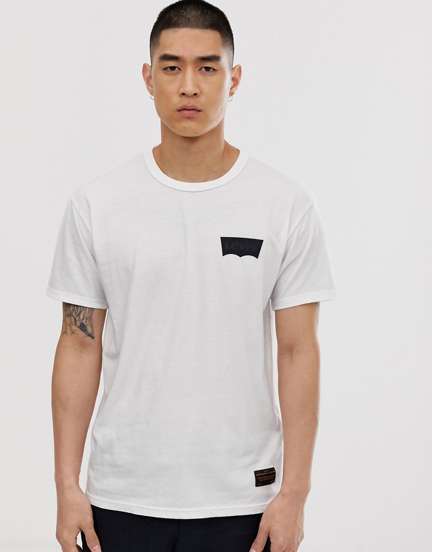 Levi's Skateboarding - hvid t-shirt med batwing logo