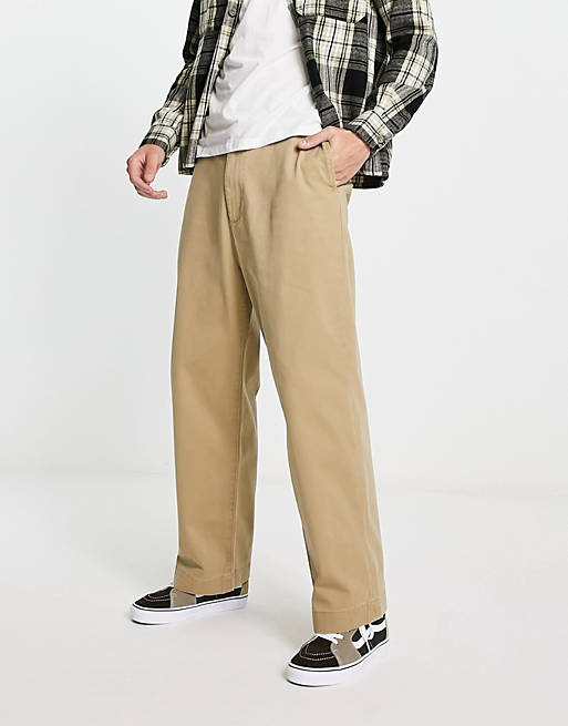Levi's Skateboarding loose fit chino pants in harvest gold beige | ASOS