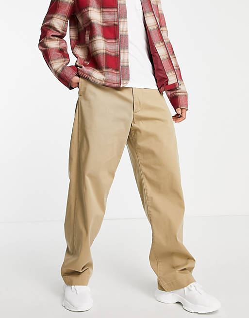 Levi's Skateboarding loose fit chino trousers in harvest gold beige