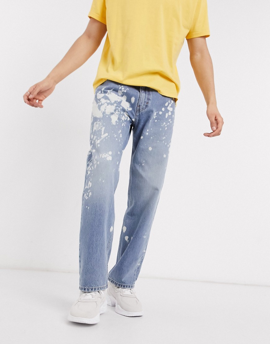 Levi's – Skateboarding – Mellanblå baggy jeans med 5 fickor