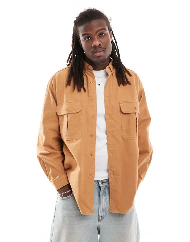 Levi's - skateboarding relaxed fit shirt in tan