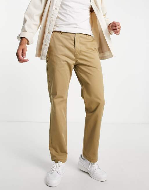 Levi's Skateboarding – Schmal zulaufende Arbeitshose in normaler Passform aus Twill in Erntegold-Beige