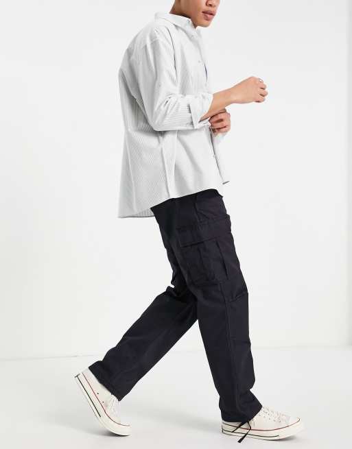 Levi's – Skateboarding – Svarta cargobyxor i ripstop-material