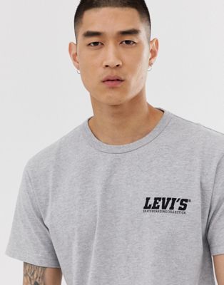 Levi's - Skateboarding - T-shirt met klein logo in grijs