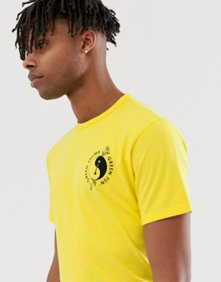Levi's Skateboarding - T-shirt met yingyang-logo in geel