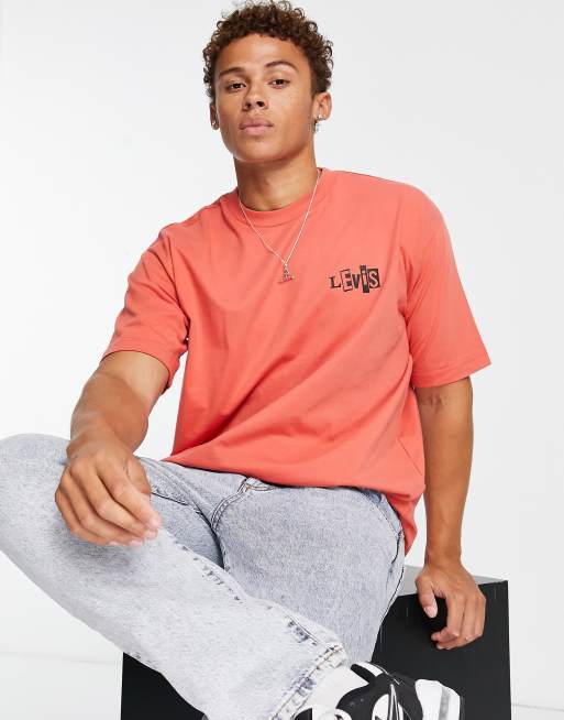 Levis orange hot sale t shirt