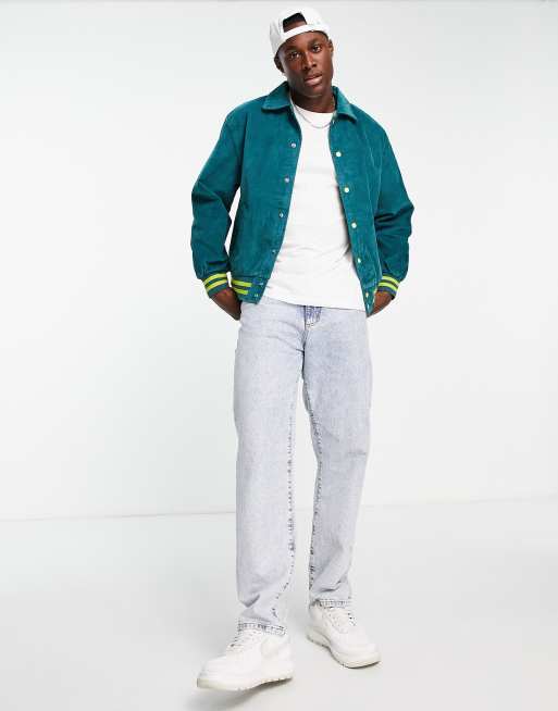 Levi s Skateboarding varisty jacket in blue velvet ASOS