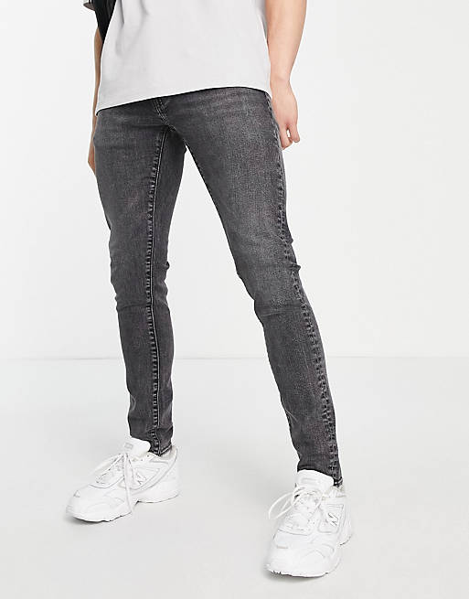 Viool Maxim Geleerde Levi's - Skinny jeans met smaltoelopende pijpen en grijze wassing | ASOS