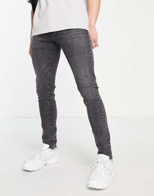Levi's - Skinny jeans met smaltoelopende pijpen en grijze wassing