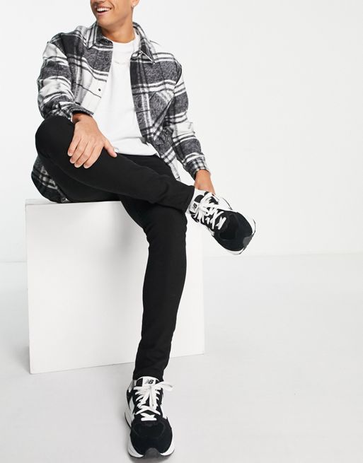 Levi's skinny taper jeans in black | ASOS