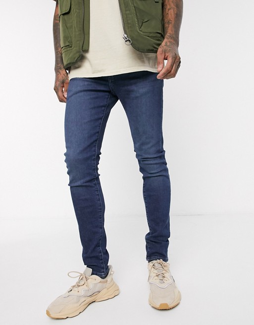 Levi's skinny tapered fit jeans in sage overt advance stretch dark wash