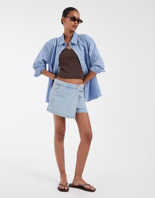 Levi's skort in light blue, 4 of 5
