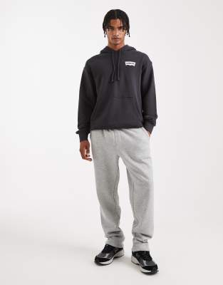 Levi's Sky High Back Print Relaxed Fit Hoodie In Black