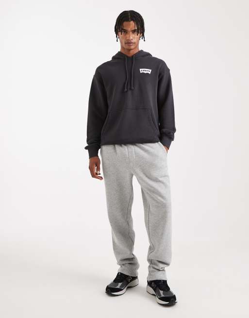 Levi's sky high back print relaxed fit hoodie in black, 2 of 5