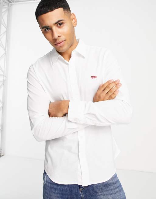 Levis white 2025 shirt for men