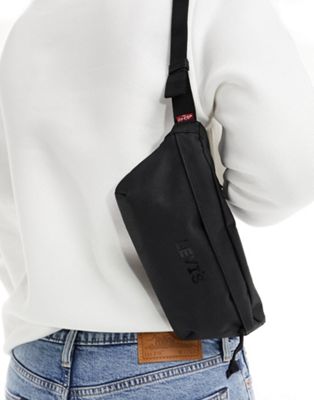 Levi's sling bumbag with logo in black