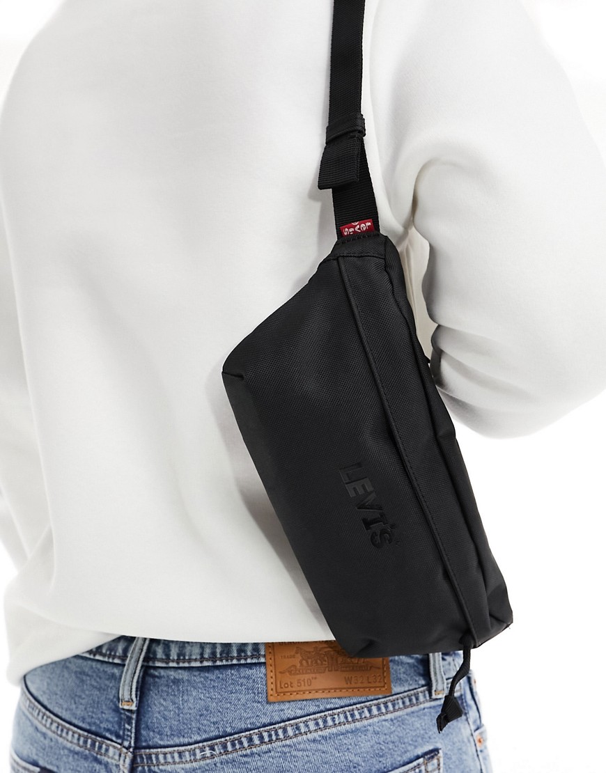 Levi's sling bumbag with logo in black