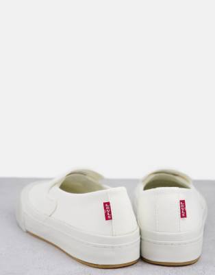 levis white shoes