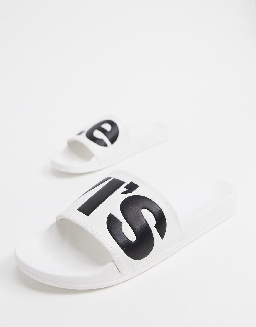 Levi's - Slippers met logo in wit