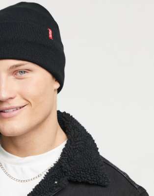 levis black beanie