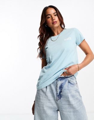 Levi's small logo tee in light blue
