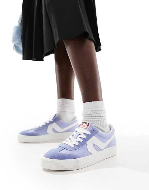 Levi's – Sneak – Blå sneakers i mocka med logga - view 1