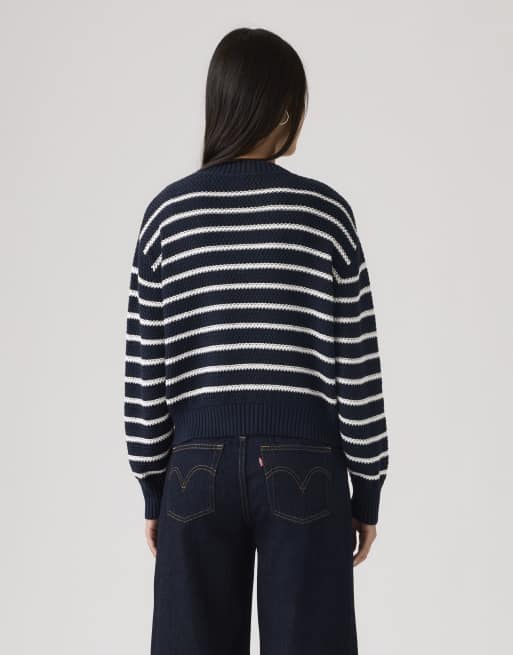 Levi's - Snowflake - Cardigan blu a righe, 2 di 4