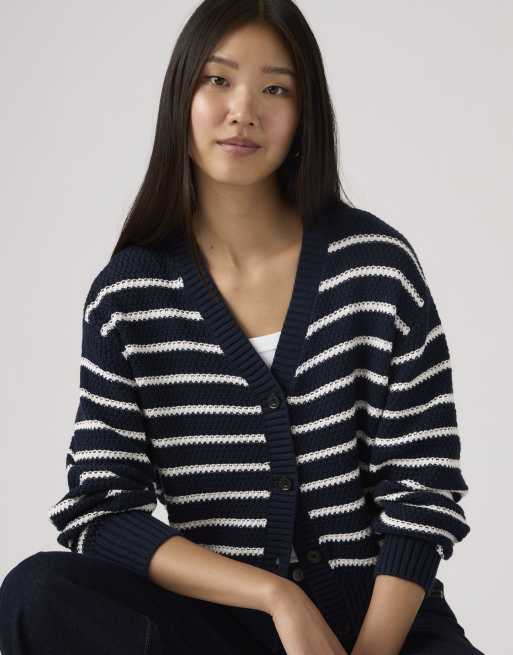 Levi's - Snowflake - Cardigan blu a righe, 4 di 4