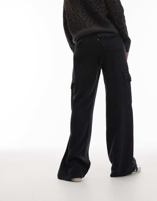 Levi's - Sort og baggy dad-bukser med cargodesign, 5 af 5
