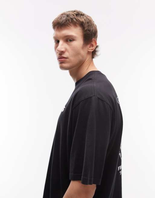 Levi's - Sort oversized T-shirt med grafisk rygprint, 4 af 5