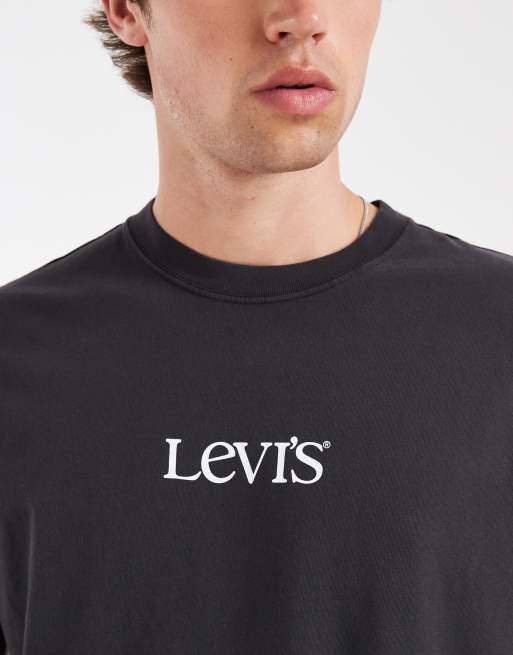 Levi's - Sort T-shirt med logo på brystet, 2 af 5
