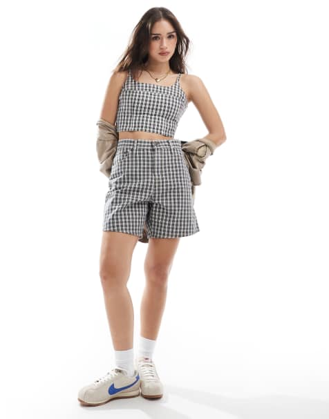 Levi's - Sort-ternet denimsæt med shorts og camisol - view 1
