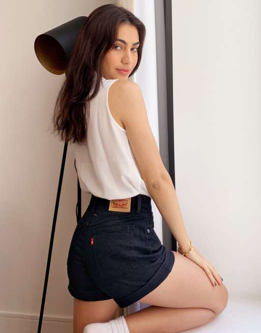 Levi's - sorte A-line mom-shorts