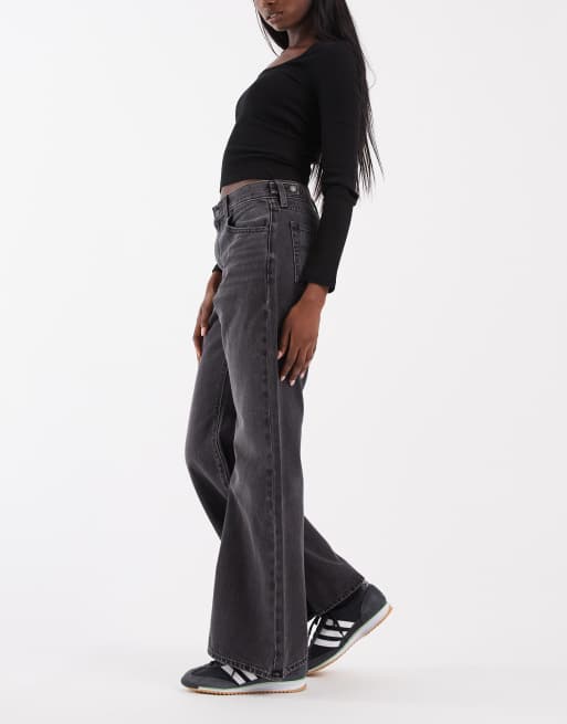 Levi's - Sorte jeans med indsyet talje og svaj, 2 af 5