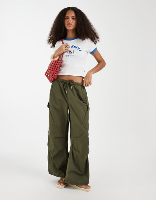 Levi's South Korea mini ringer t-shirt in white, 2 of 4
