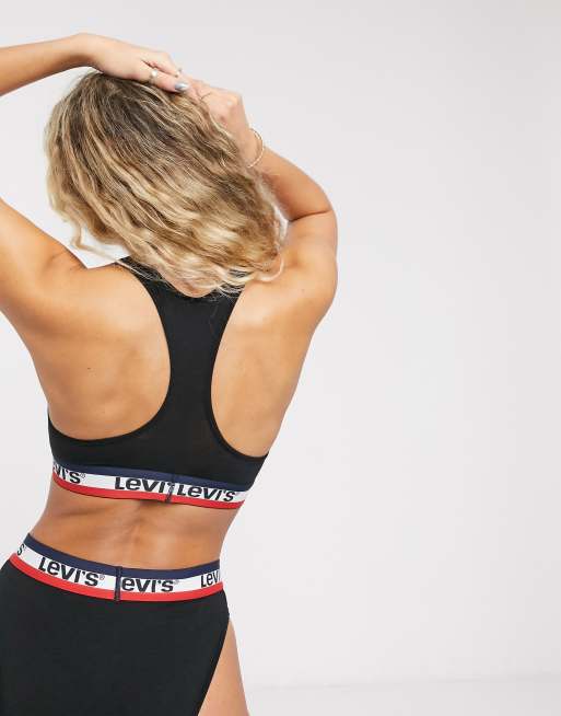 Levi's - Sportbeha met logobies in zwart, 2 van 4