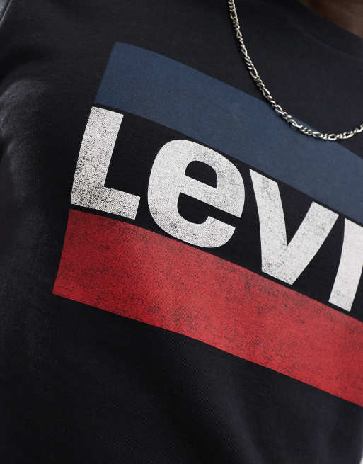 Levi's - Sportkleding - T-shirt met logo in zwart, 2 van 4