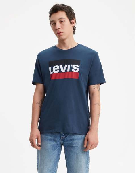 Levi's – Sportswear 84 – T-Shirt in Blau mit Logografik - view 1