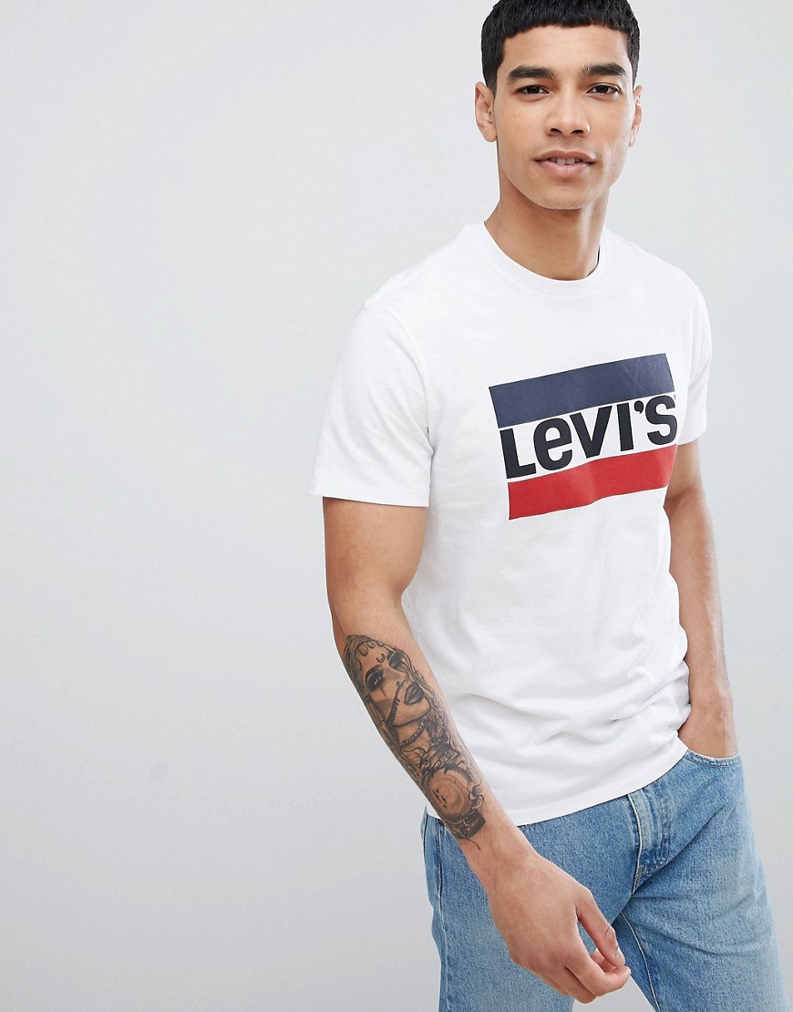 Levi's - Sportswear - T-shirt con logo-Bianco