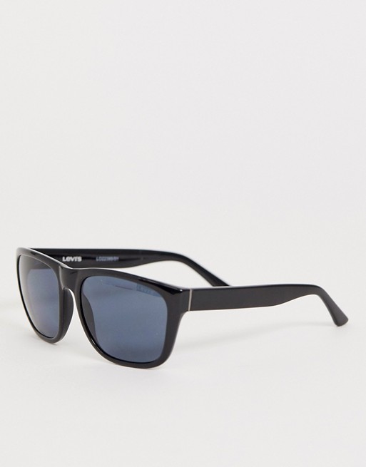Levi's square black frame sunglasses