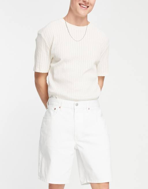 White levi bermuda clearance shorts